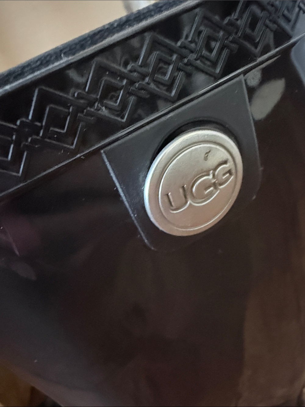 UGG Sienna tall rain boot glossy black - Picture 2 of 10